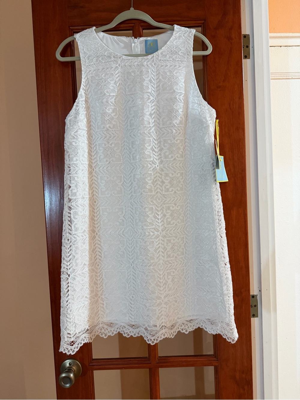 White Lace Sleeveless Dress